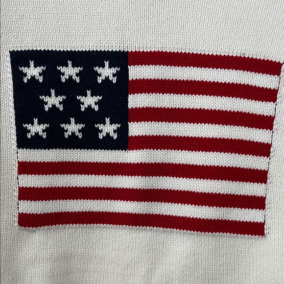 Ivory Sweater with Flag Motif - Picture 8 of 8